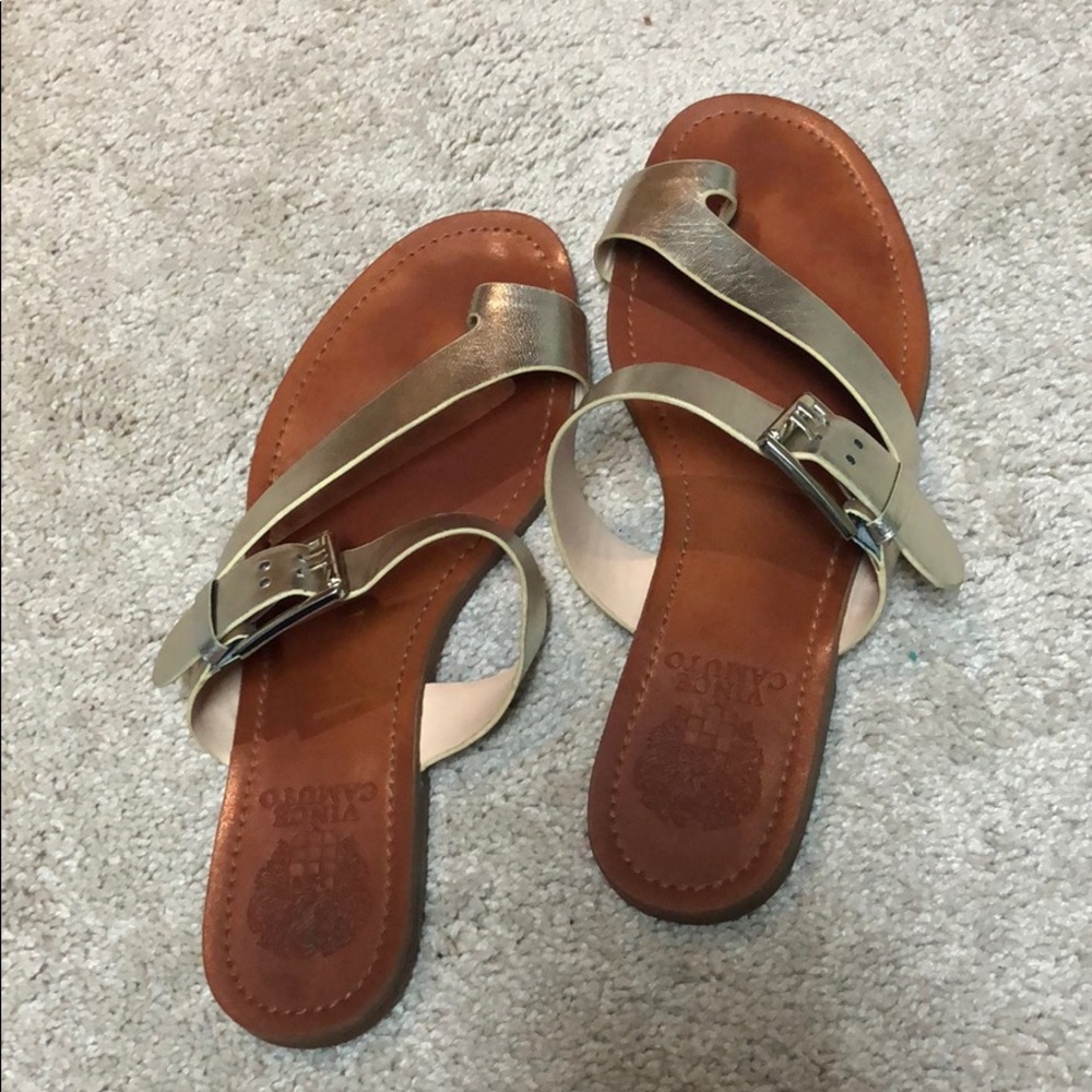 Vince Camuto Gold Sandles 8